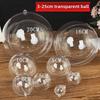 Clear Plastic Hanging Ball Ornament - Openable, Round, for Christmas & Kindergarten Decorations