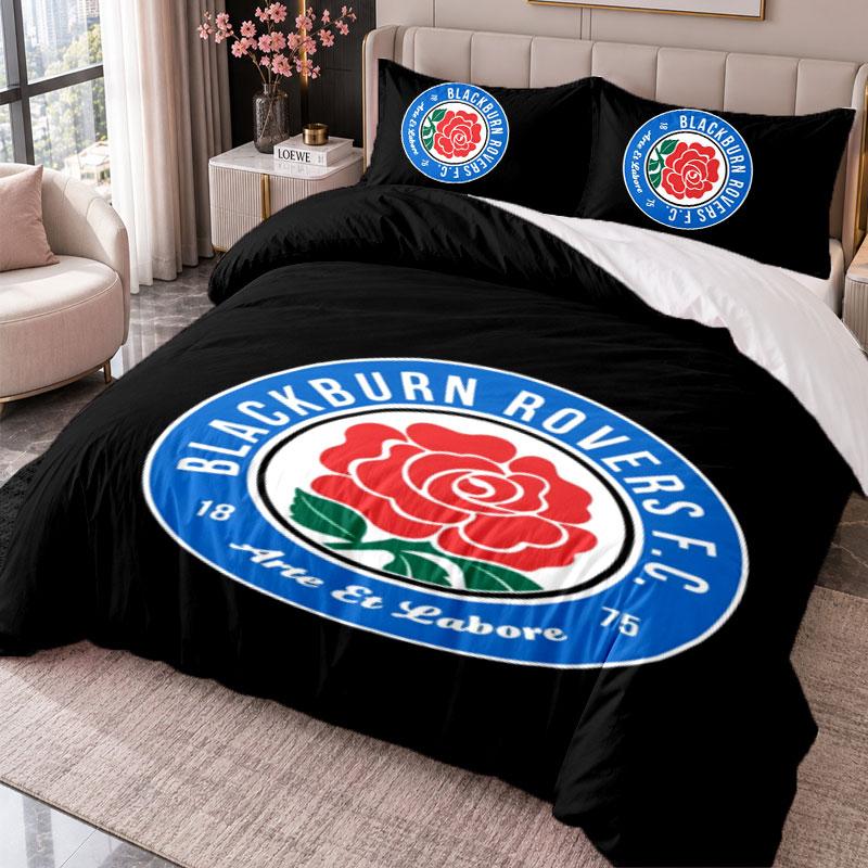 Blackburn Rovers 3Pcs Bedding Set Duvet Cover With Two Pillowcases For Bedroom Home Decoration