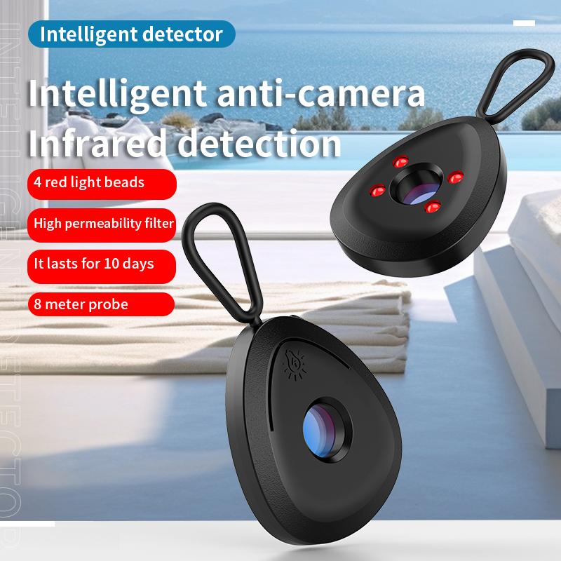 Anti-Candid Hidden Camera Detector Infrared Scanner Portable Pinhole Hidden Lens Detect Gadget Anti-Peeping Security Protection Candid Detector ARI