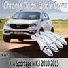 Для KIA Sportage MK3 SL 2010 ~ 2015 2011 2012 2013 2014 наклейки украшения хромированная крышка дверной ручки ремонт автомобиля