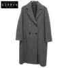 Max MaraWEEKEND 24250160426 Gray 100% Wool Herringbone Semi-Double Long Coat Coat 38 grayUsed