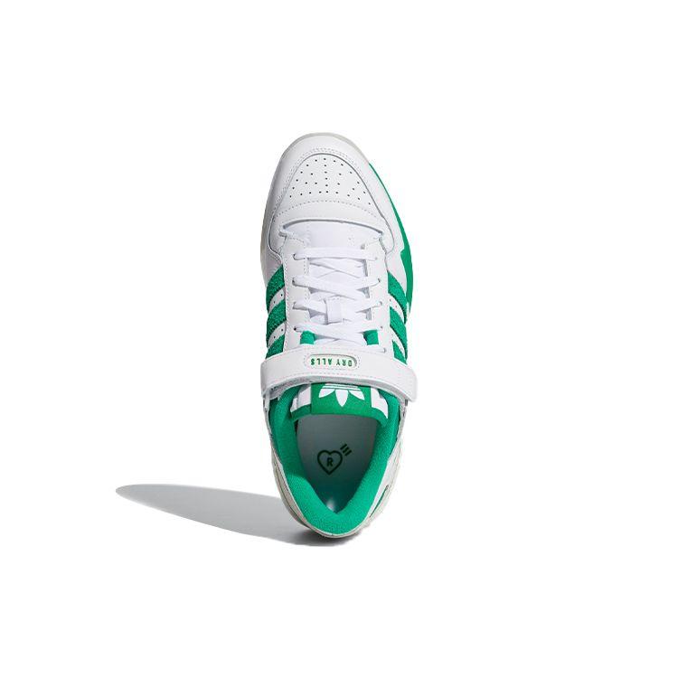 Мужские кроссовки Human Made x adidas Forum Low Green Белые Облачно-белые Молочно-белые S42976