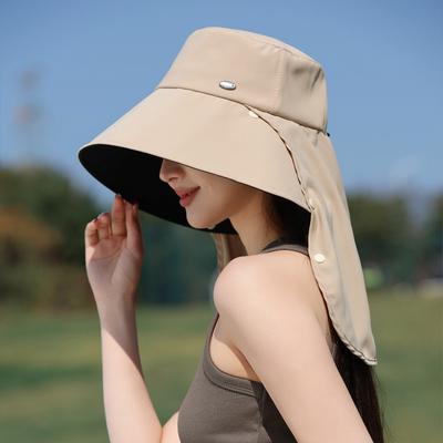 Летняя новая шляпа женская солнцезащитная шляпа от солнца с защитой от УФ-лучей, шляпа с закрытием лица и шейным платком, шляпа для активного отдыха и путешествий