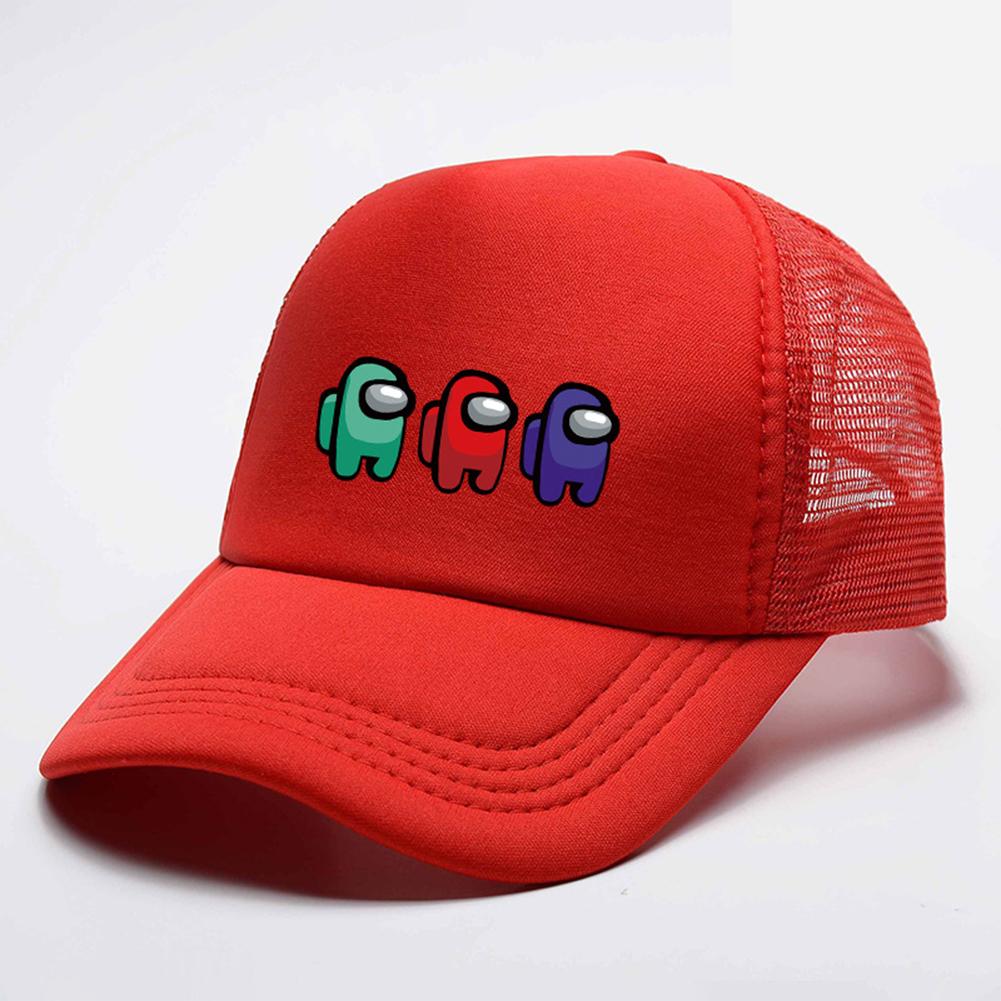 Children Mesh Hat Cartoon Printed Caps Colorful Breathable Sun-proof Sun Hat