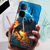 Чехол для VIVO IQOO Neo 10 Pro Черная крышка Цветы Силиконовый Мягкий Задний Чехол Для телефона vivo iQOO Neo 10 Neo10 5G 10Pro Бампер