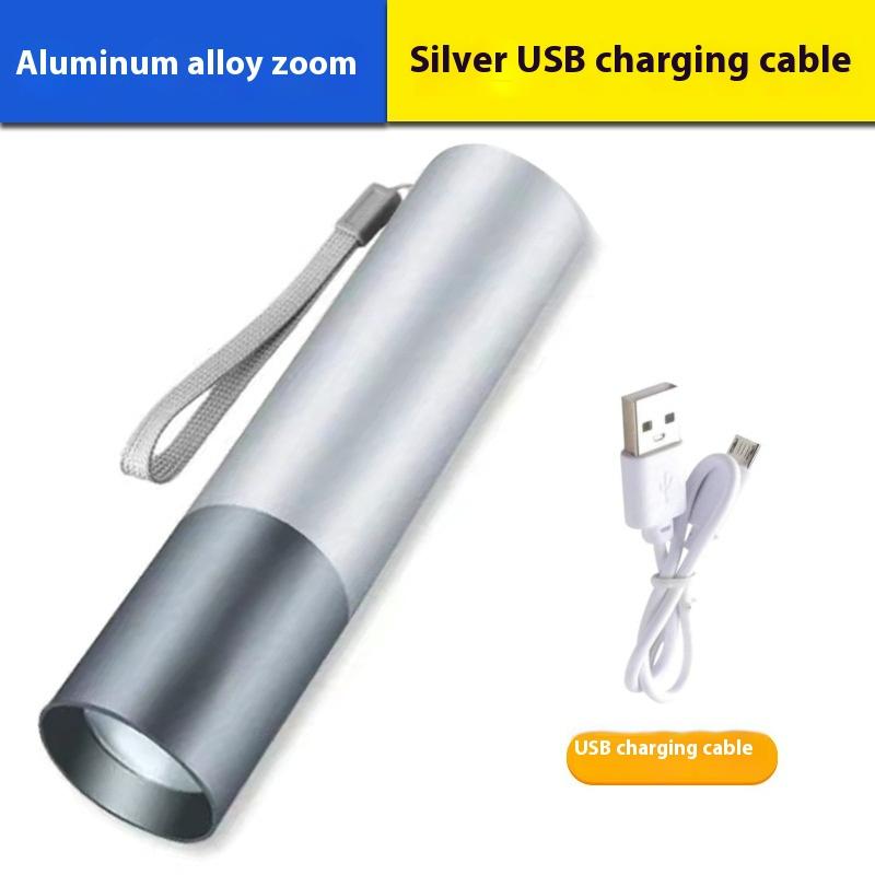 Светодиодный мини-ручной USB-зарядный портативный мощный фонарик с дистанционным управлением