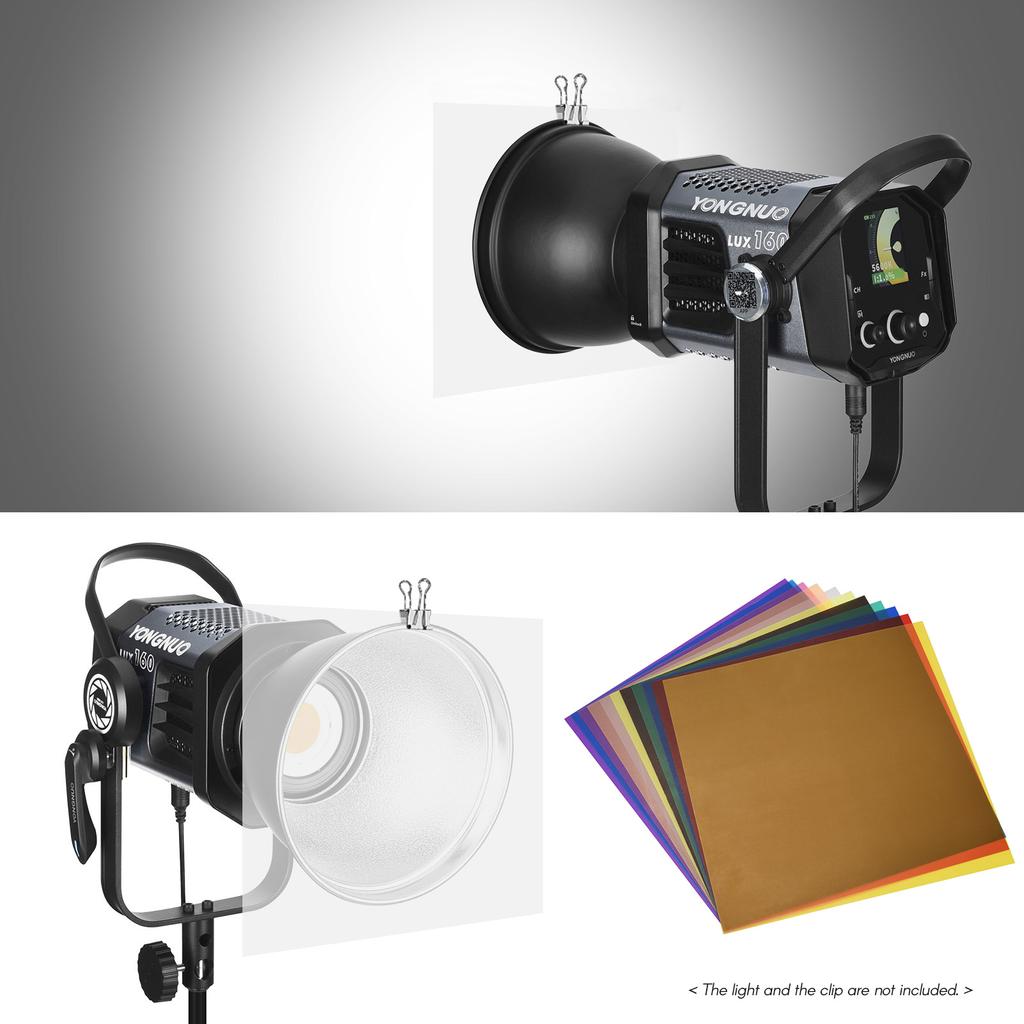 Andoer 11 Colors/set Transparent Gel Lighting Filter 30 * 30cm/ 12 * 12in Coloured Overlays Tinted