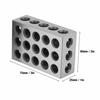 Milling Parallel Clamping Blocks, 2-Piece Precision Steel 23-Hole Milling Tool Accessory, Steel Engineer Blocks, 25x50x75mm, 23-Hole Milling Parallel
