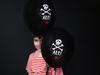 Balony 30Cm Piraci Kolor Czarny 6 Szt Partydeco