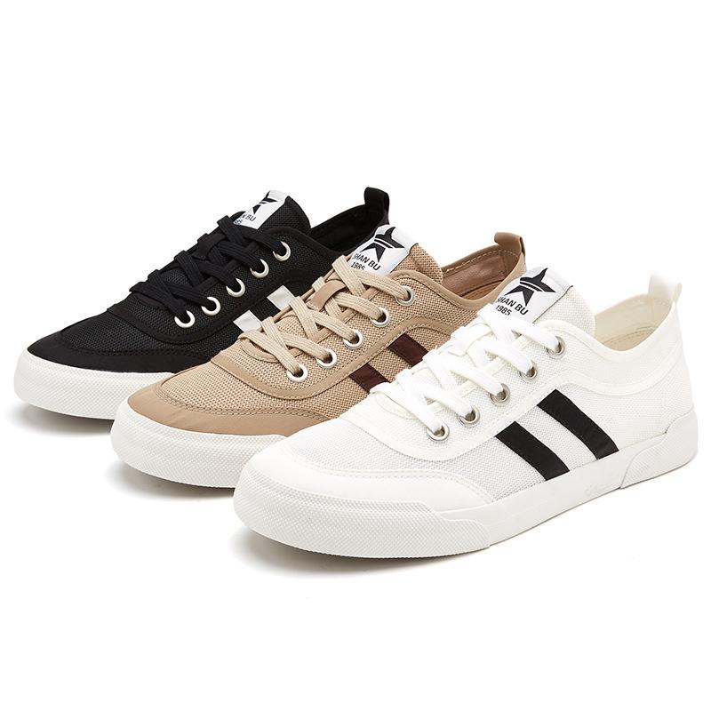 Новые летние мужские туфли Niche Design Trendy Casual Men's Cloth Shoes Lowtop Lace Up Shoes