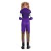 Kids Circus Performer Costume Full Body Jumpsuit Long Sleeve Stage Outfit Halloween Role Play Suit for Children Boys and Girls