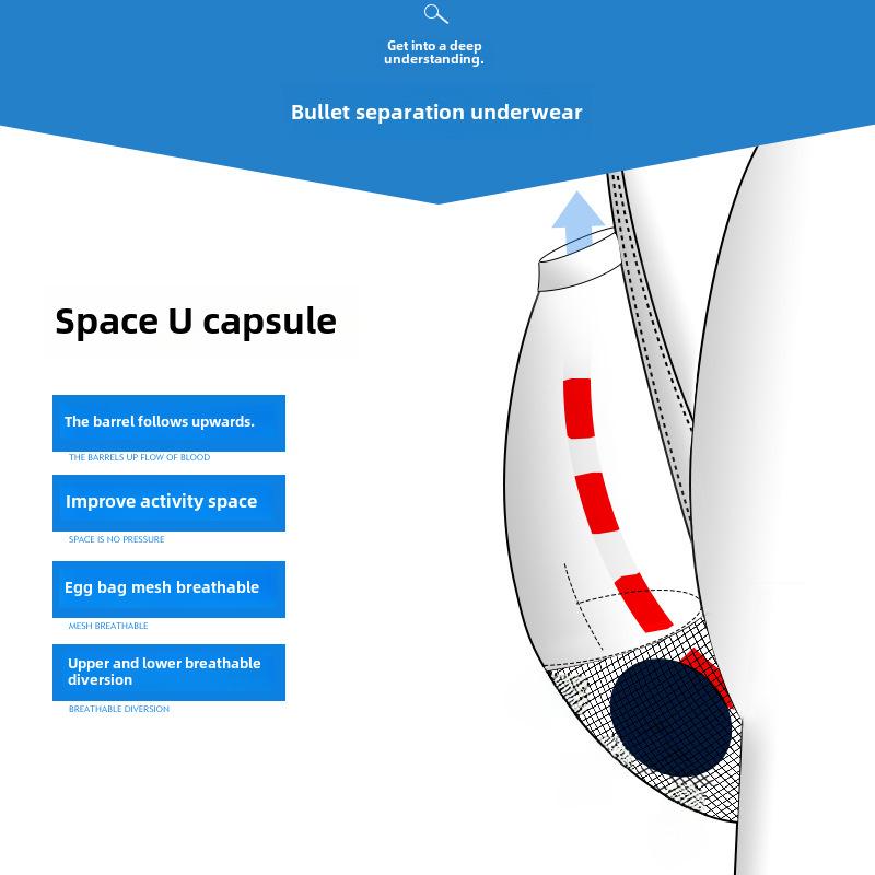 Мужские шорты-боксеры Ice Silk Scrotal Support - Поддержка варикозного расширения вен