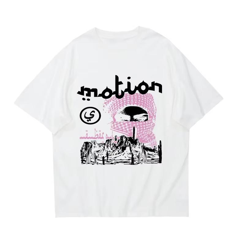 Men Summer Hip Hop Harajuku Graphic Print Cotton T-shirt Punk Streetwear Top Grunge Gothic Oversized Vintage Casual Tee EMO