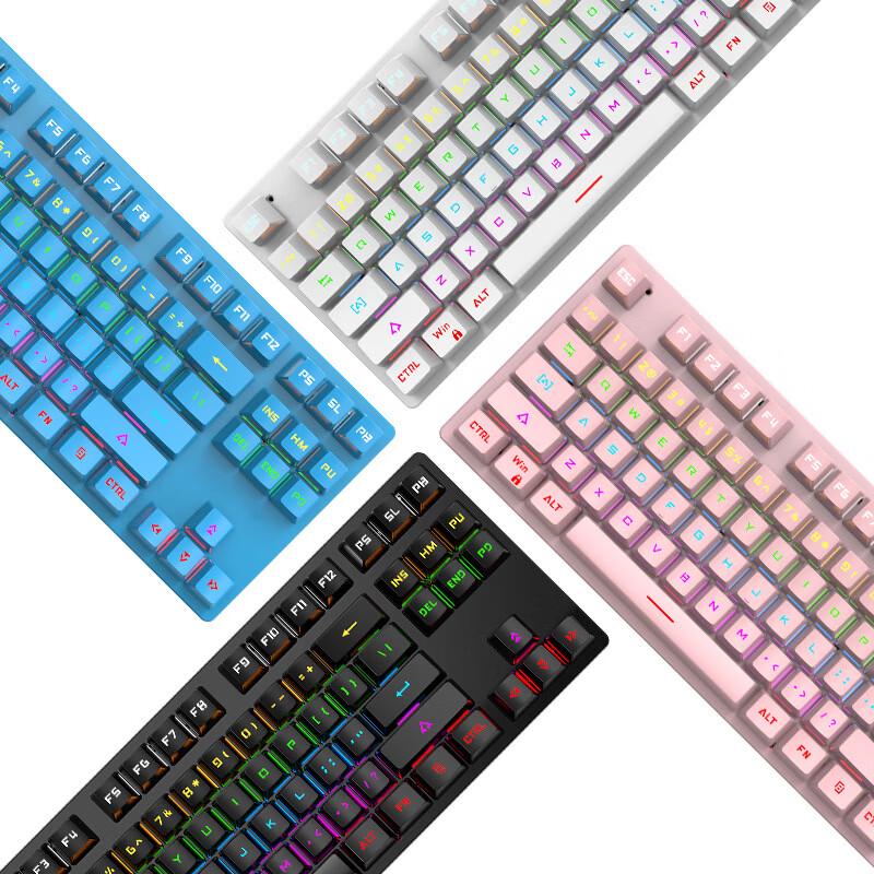 Y-FRUITFUL K7 87-клавишная механическая игровая клавиатура с RGB-подсветкой