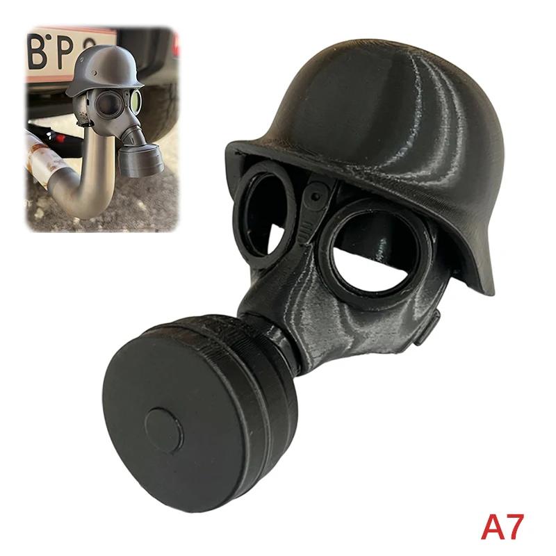 5 стилей крышка фаркопа со стальным шлемом и противогазом, 3D-печатная крышка шара фаркопа, предотвращающая ржавление приемной трубы