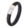 Trendy Men Bracelets Black Brown Mixed Braided Leather Bracelet Male Fashion Bangles Gift