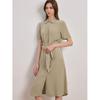 Женское платье А-силуэта Scofield с поясом и рубашечным воротником