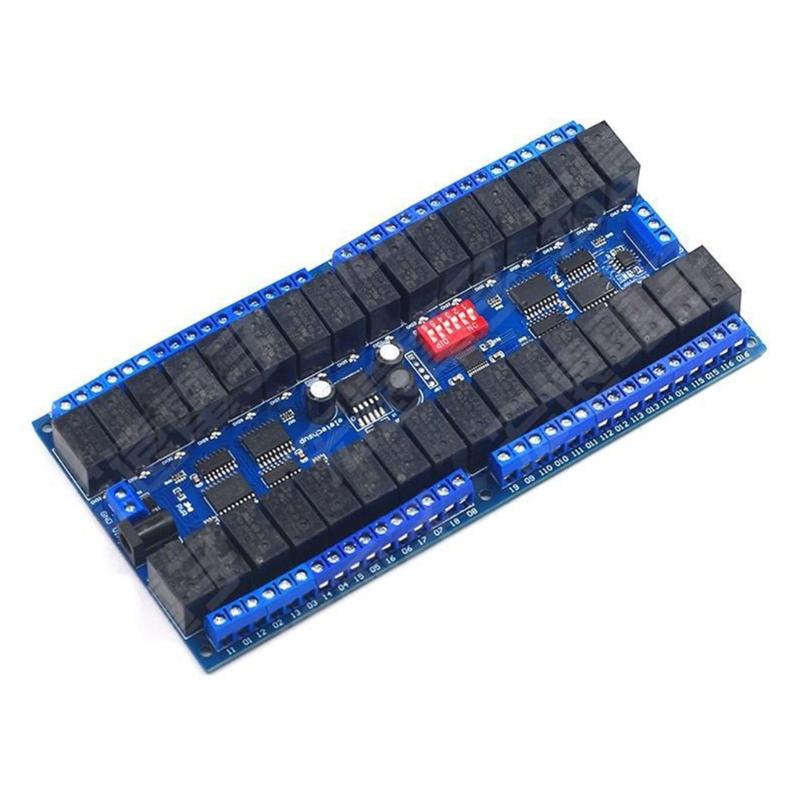 RS485 Relays Switches 32/16/8 Channel DC12V Compatibles for Modbus RTU for Industrial and Home Automation