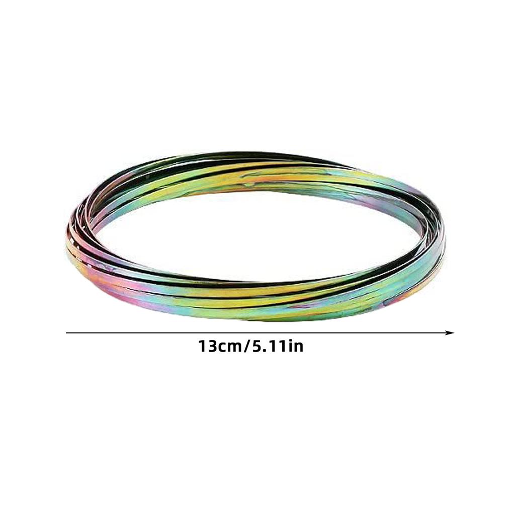 Fluid Stainless Steel Magic Bracelet, Arm Sliding Iron Ring Metal Adult Toy, Can Be Shared with Friends for Late Maturing