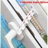  Inner Window Limiter Latch Position Stopper Casement Wind Brace Home Security Door Windows Sash Lock Child Safety Protection