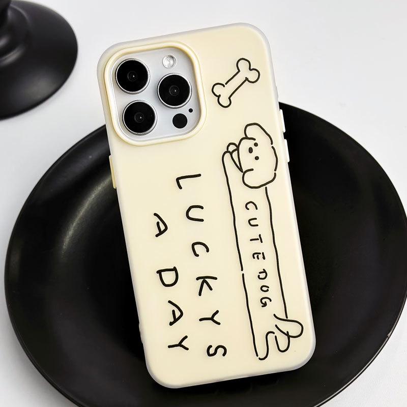 Чехол Zhitai Skin-Feel Jelly Cartoon для iPhone 11-15 Pro/Max