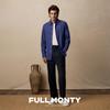 FULL MONTY Хлопковая рубашка с начесом, на пуговицах, с длинным рукавом, в стиле business casual