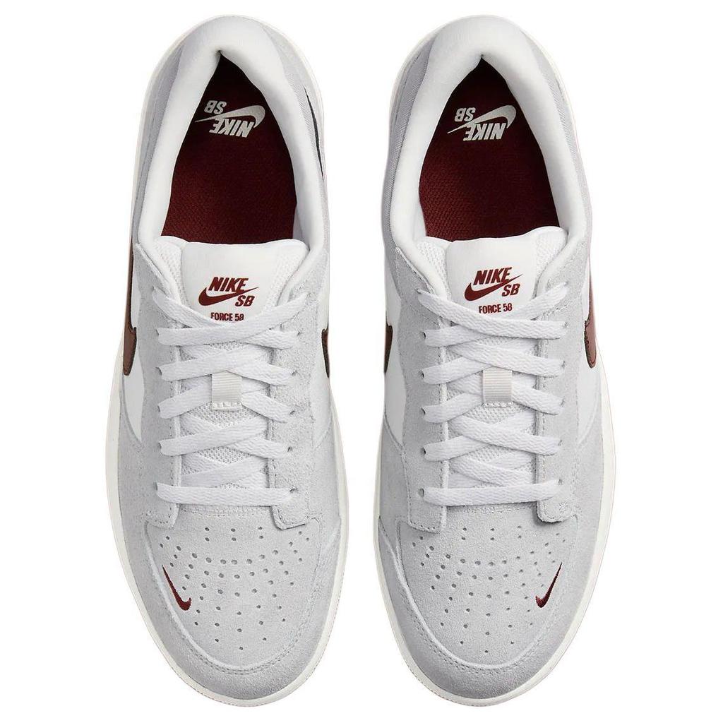 Nike Кеды для скейтборда Sb Force 58 Platinum Tint Темно-красные FQ7637-001