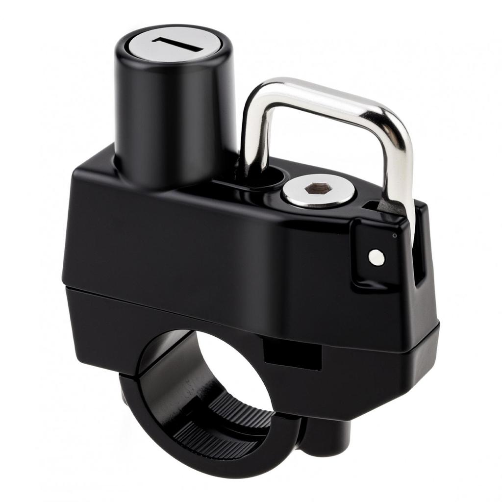 2pcs 22-25mm Anti-Theft Helmet Lock Heavy Duty Motorcycle Scooter ATV Includes 4 Keys D Circle Buckle Keychain