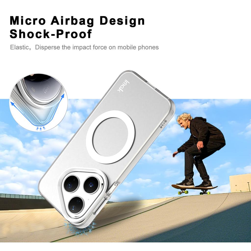 Чехол для Huawei Pura 80, совместимый с MagSafe, защитная задняя крышка для телефона из ПК+ТПУ