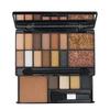 Colors Queen Makeup Studio Набор для макияжа с 16 мерцающими тенями для век, 1 хайлайтером, 1 румянами, 1 компактной пудрой и 2 аппликаторами | Высокопигментированный и стойкий