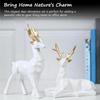 Home Decor, Set of 2 Deer Resin Showpieces Stunning Hiran Statue for Living Room Decor, Gift Items for Women,