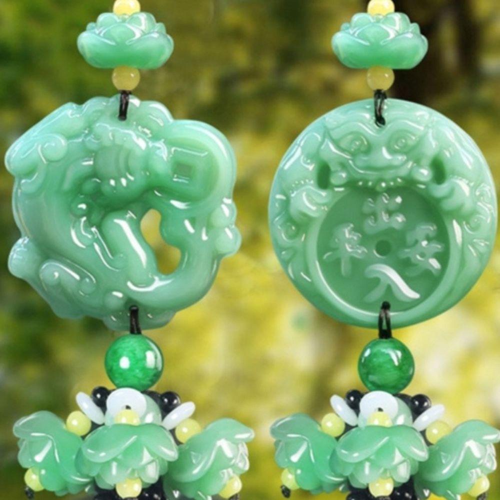 Carved Buddha God Handwork Natural Obsidian Pendant Fortune Amulet Pendant keychain Lucky Pendant