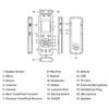 Intelligent Noise Reduction Voice Recorder with Microphone High fidelity A B Loop Playback MP3 2 Channel Type C USB2.0
