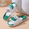 Cute Animals Linen Slippers Women Couples Non Slip Thick Soled Spring Summer Cotton Linen Cool Slippers Home Slipper