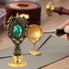 Decorative DIY Scrapbooking Double Diamond Seal Handle Seal Stamp Tool Wax Seal Stamp Handle