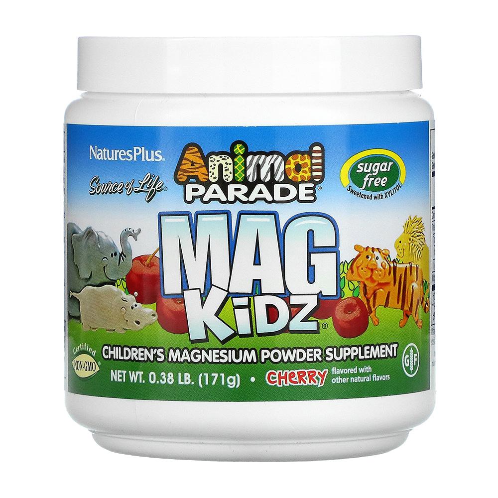 Animal Parade Mag Kidz Детский магниевый порошок со вкусом вишни, 0,17 кг