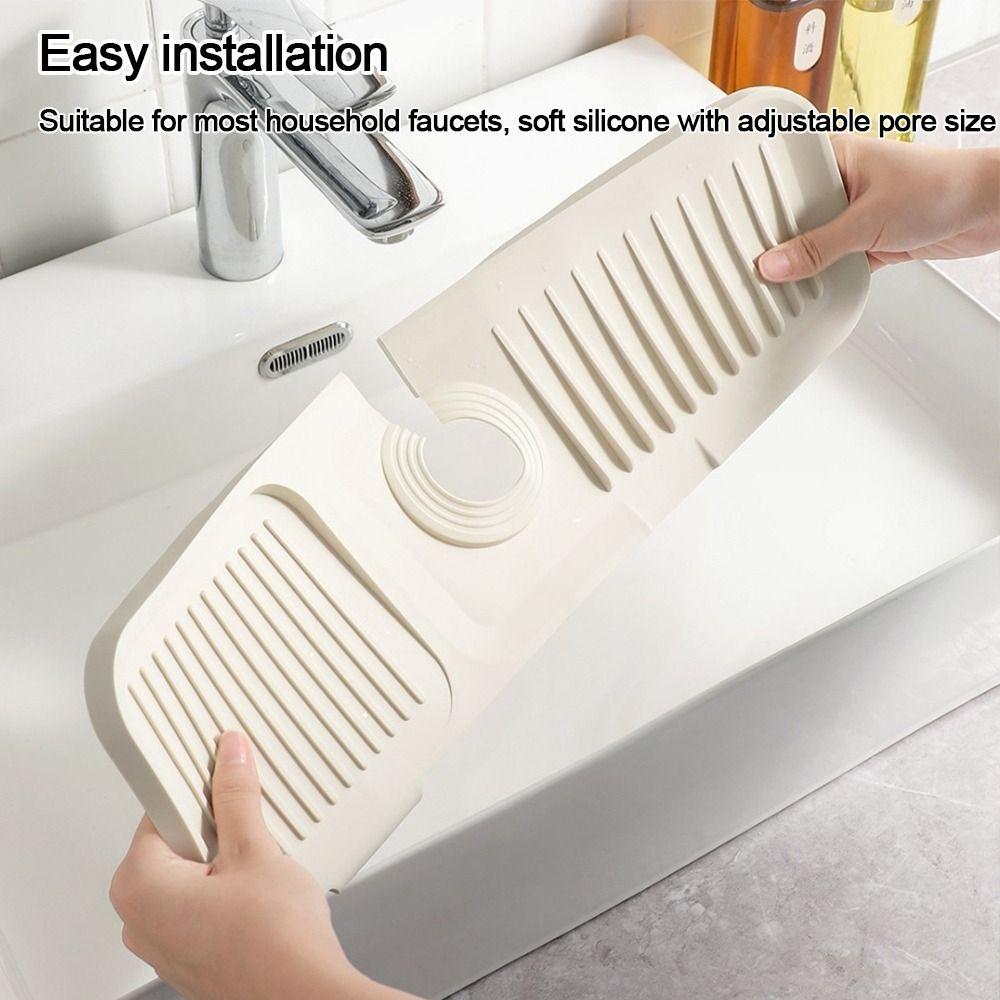 Силиконовая накладка на смеситель, брызговик за смесителем, складной дренажный коврик