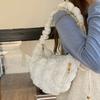 Нишевая сумка-пузырь женская универсальная сумка на одно плечо подмышку в корейском стиле сумка для куртки из хлопка с пухом повседневная сумка через плечо плиссированная сумка-облако