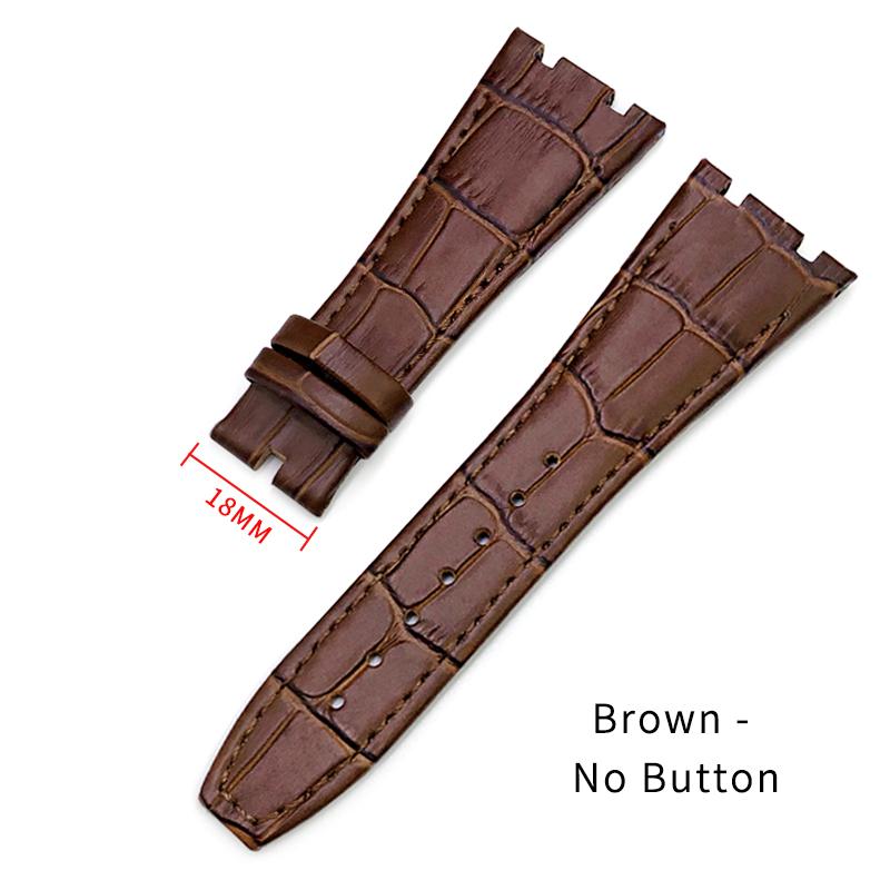 26мм 27мм Ремешок для часов из телячьей кожи для Audemars Piguet Royal Oak Offshore Ap15400/15500/26331 Ремешок для часов Складная застежка