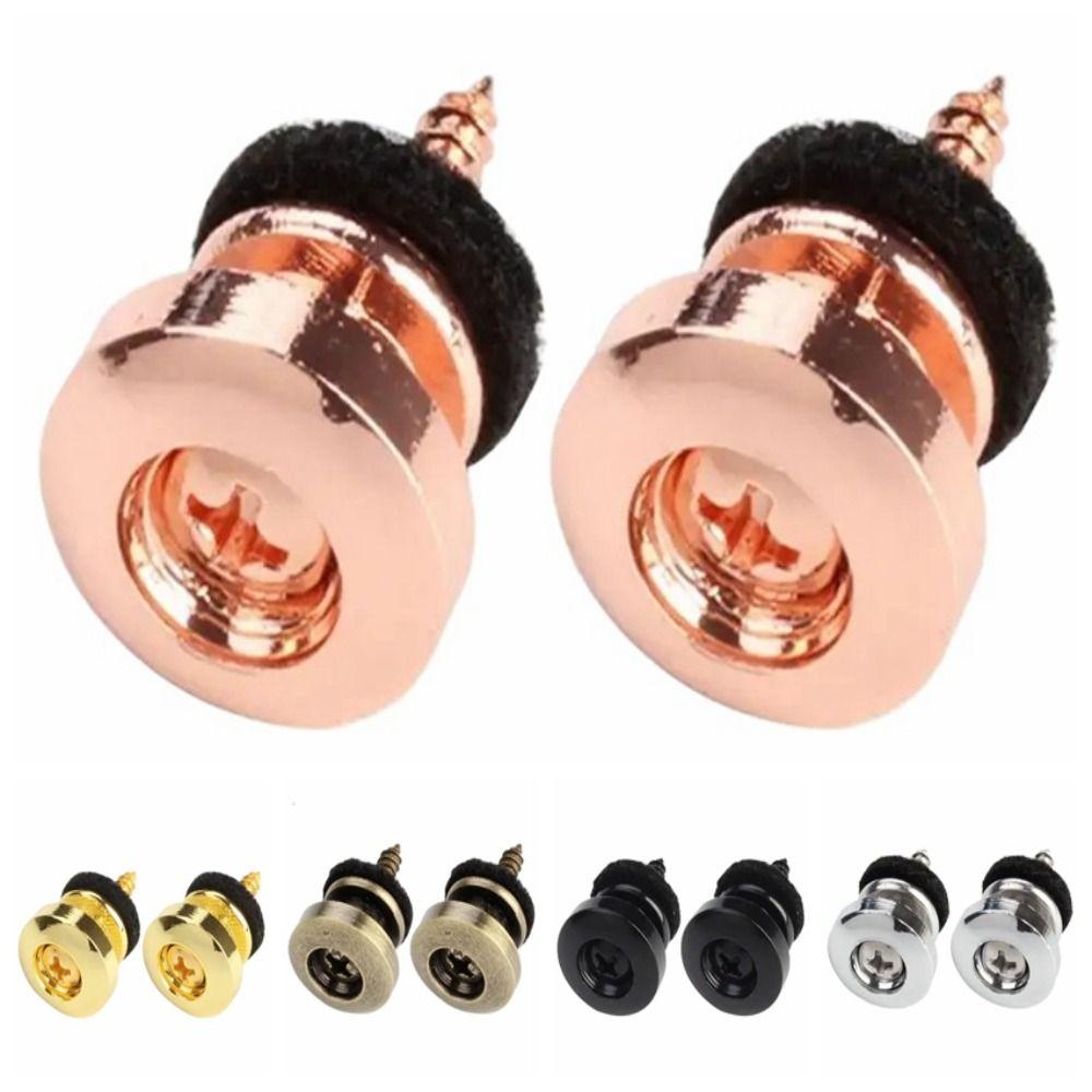 2шт железные кнопки для ремня гитары противоскользящие замки для ремня гитары штифты для конца ремня гитары гитарист