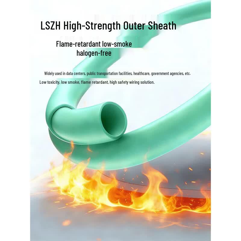 SAMZHE LC-LC OM3 Multimode Duplex Fiber Optic Patch Cable