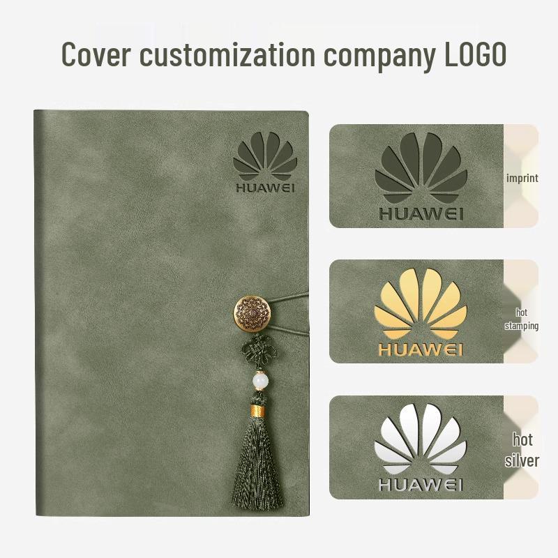 A5 Soft Leather Suede Diary with Custom Logo & Gift Box