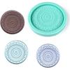 Home Decor Handmade Concrete Gypsum Silicone Round Clay Tools Resin Casting Mold Coaster Mould Soap Dish Tray