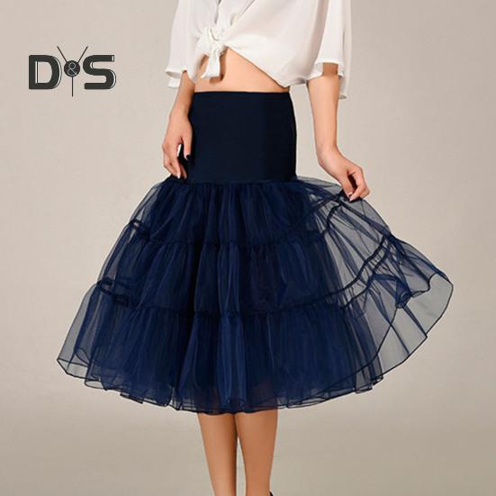 Эластичная талия, свадебный кринолин, многослойная шикарная чистая цветная юбка для выпускного вечера