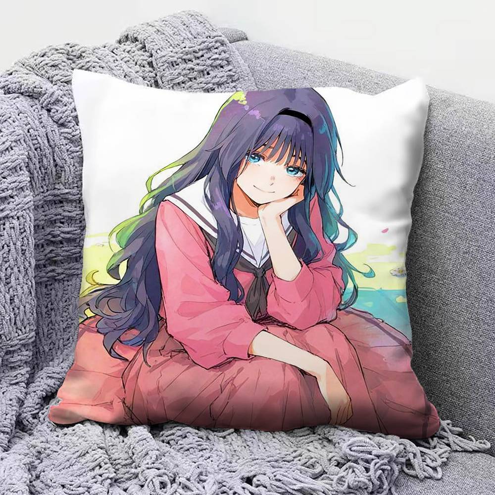 Kaoruko Waguri Kaoru Hana wa Rin to Saku Pillow Covers Home Sofa Cushion Covers and Aecorative Custom