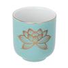 Tomatsu Shoten Buddhist Altar Accessories, Shinto Altar, Blue Gold Lotus Design, 1.6cm Teacups (Set of 6) AM-TM643