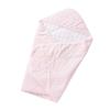 De DX Pile Baby Afghan Swaddle Thick Type Gauze Quilt Baby Made In Japan 85 X 85 Cm [Creme Coco] [Skin Thread/Cape/Sheets/Blanket] (Pink)