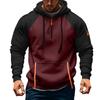 Men's Sweatshirt Hoodie Zipper Arm Pocket Cardigan Men's Sports Large Size Casual Hoodie