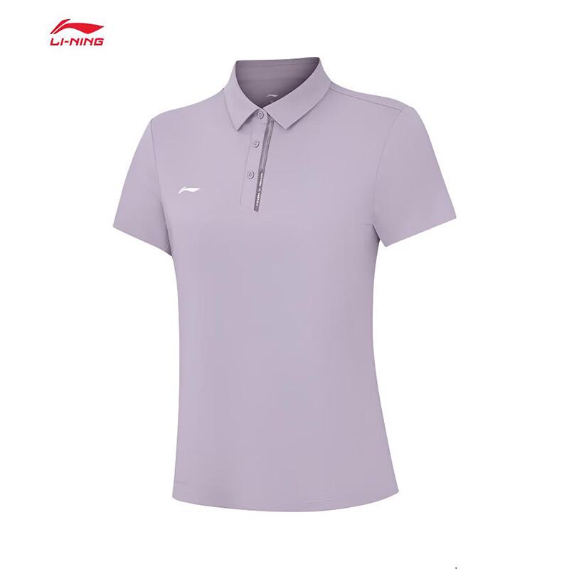 Li-Ning Женская повседневная рубашка-поло с коротким рукавом