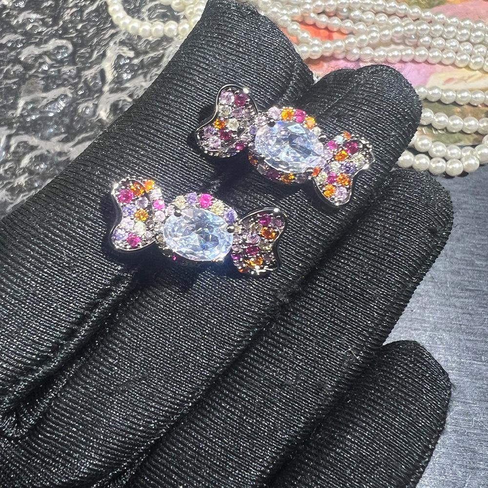 Элегантные серьги с цирконом: Нишевый дизайн, универсальная роскошь высокого класса S925 для женщин.